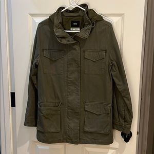 BDG Urban Outfitters green cargo utility jacket